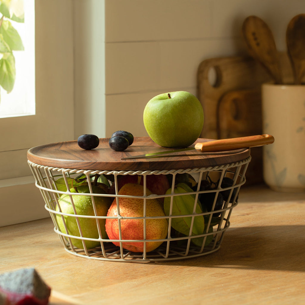 Panier en fil de fer torsadé (conique)