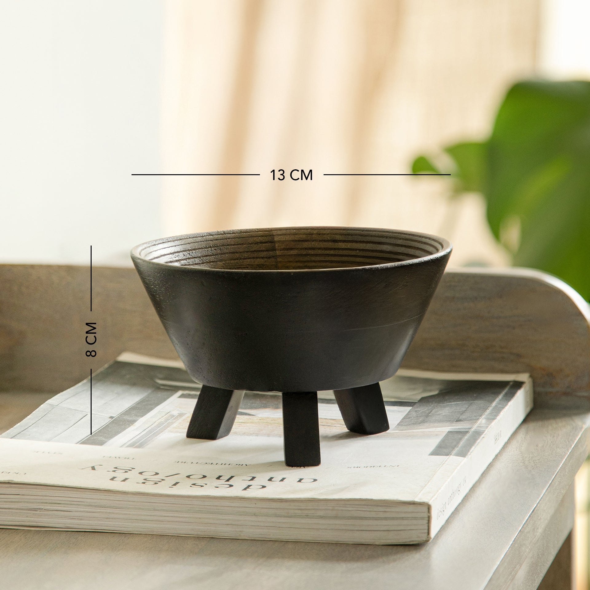 Tri Legged Round Bowl - Small