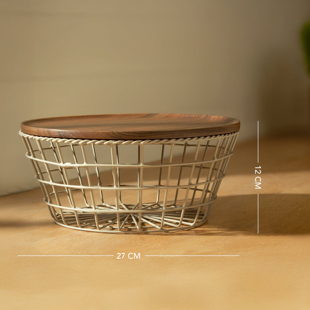 Panier en fil de fer torsadé (conique)