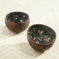 Lot de 2 bols en noix de coco Nuits d'Hiver