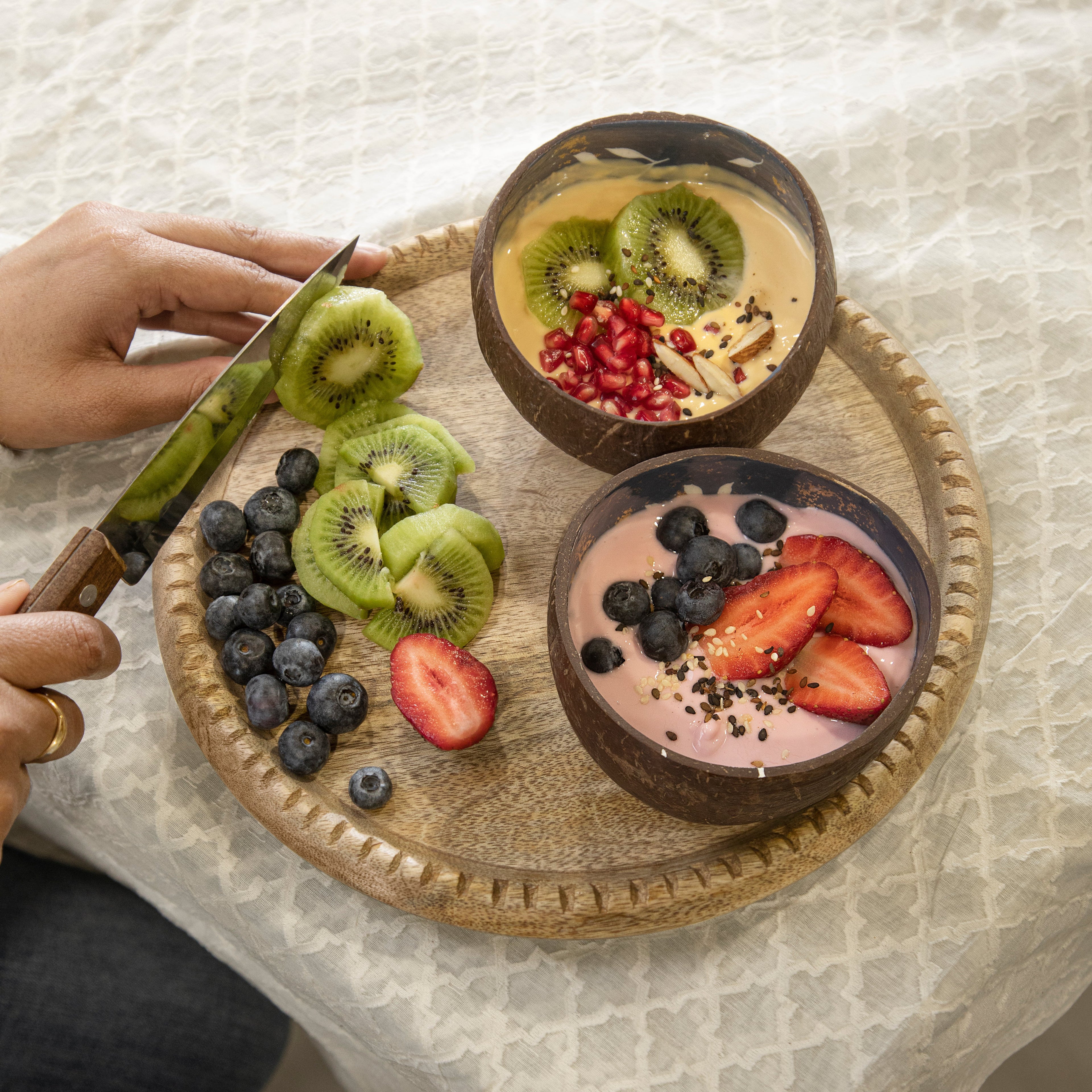 Winter Nights Coconut Bowl Set of 2