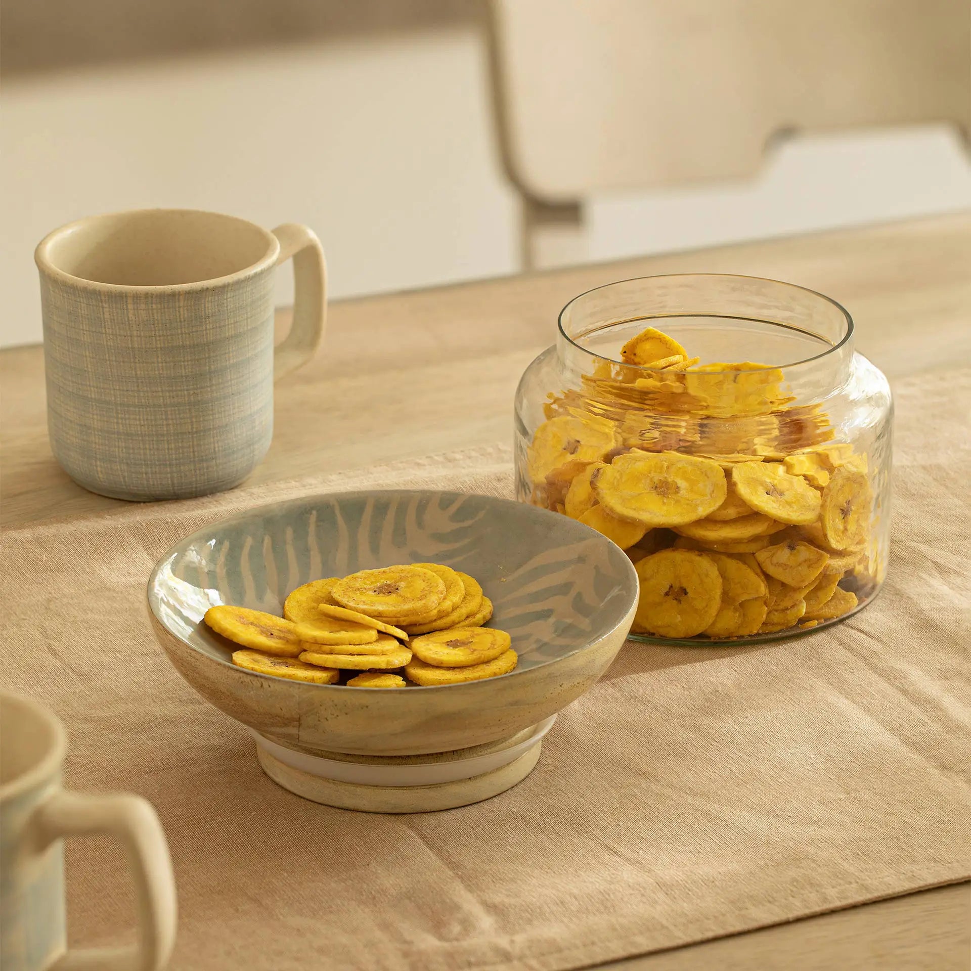 Glass Nut Bowl Jar - Large