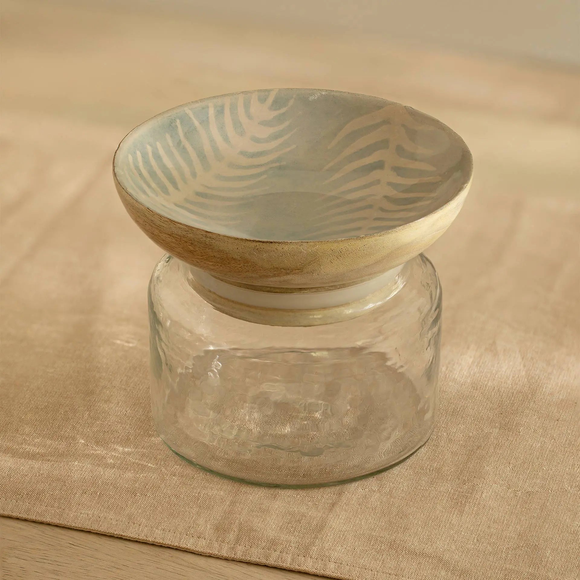Glass Nut Bowl Jar - Large