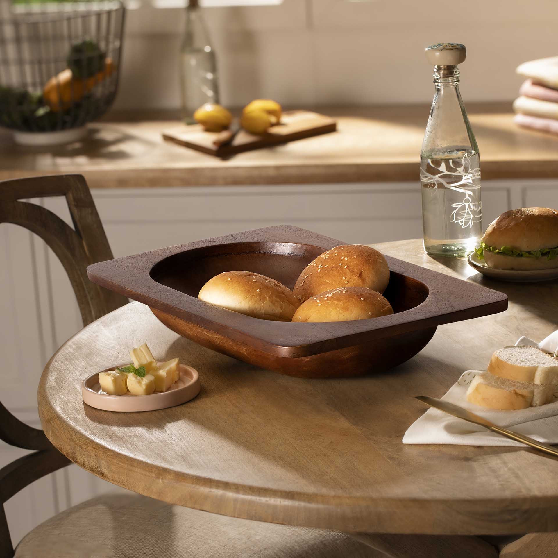Mango Wood Hearty Bowl (Rectangle)