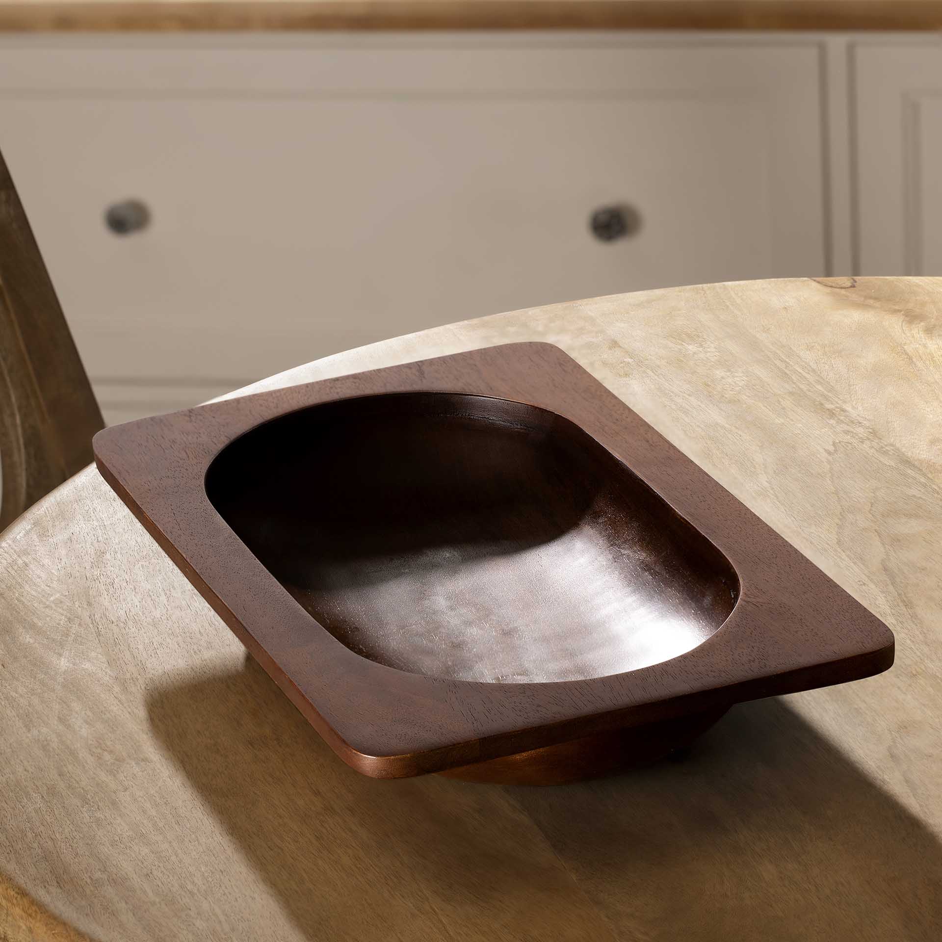 Mango Wood Hearty Bowl (Rectangle)