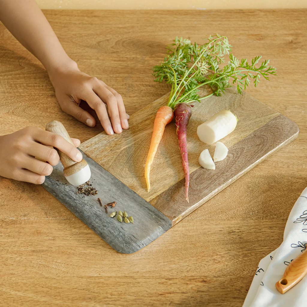Planche à découper et pilon Chop & Crush