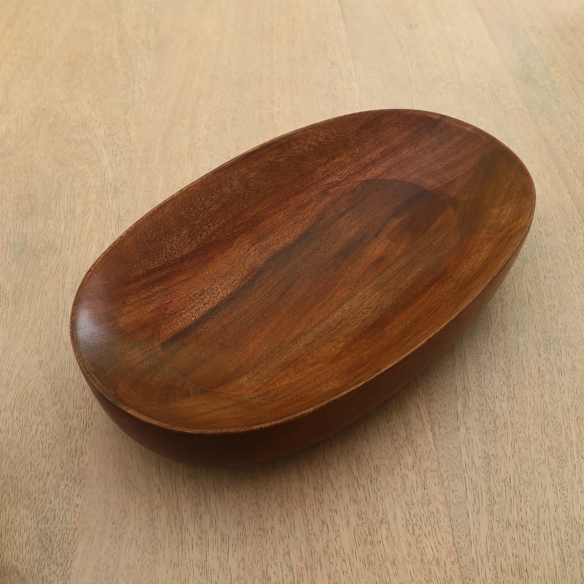 Oval Wood Serving Platter