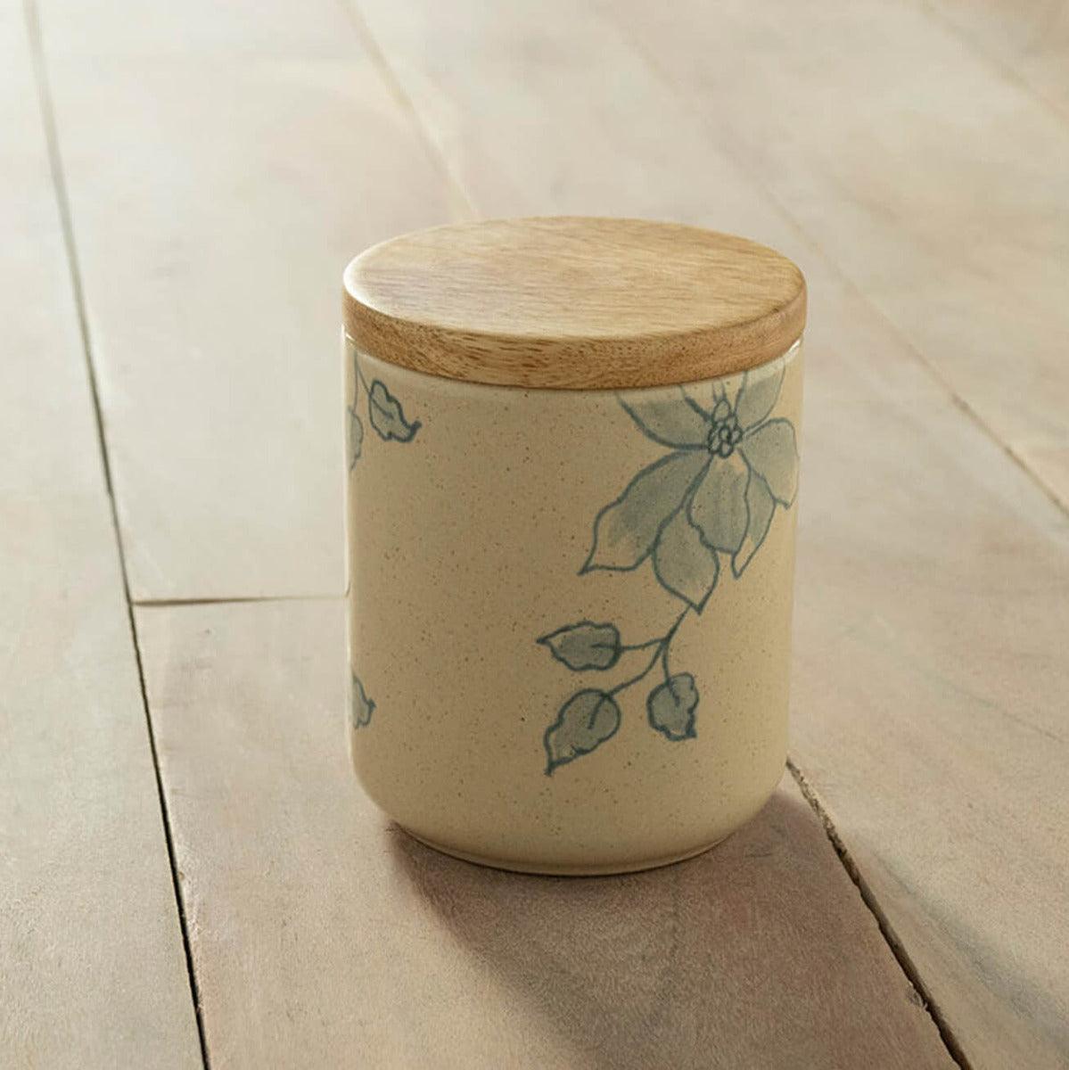 Floral Ceramic Jar - Small
