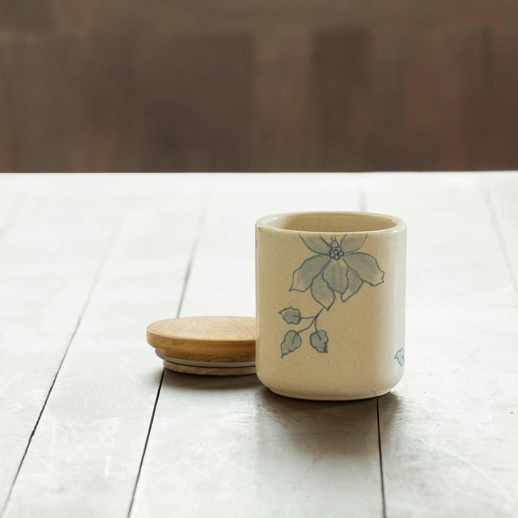 Pot en céramique floral - Petit modèle