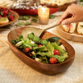 Plat de service ovale en bois