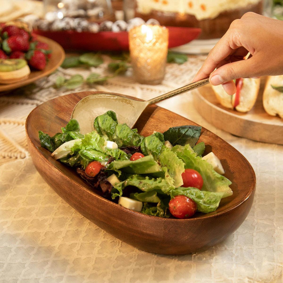 Oval Wood Serving Platter