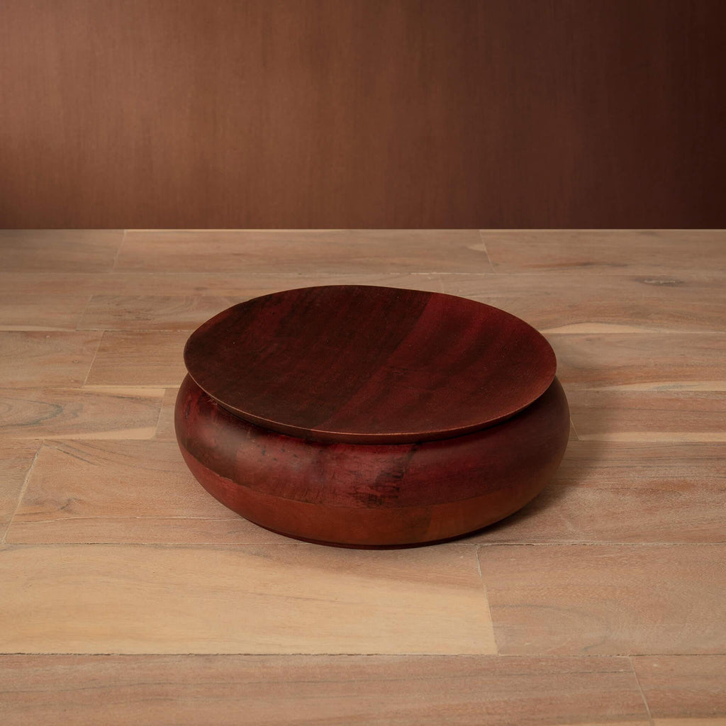Boîte à Roti en Bois de Mangue Rouge